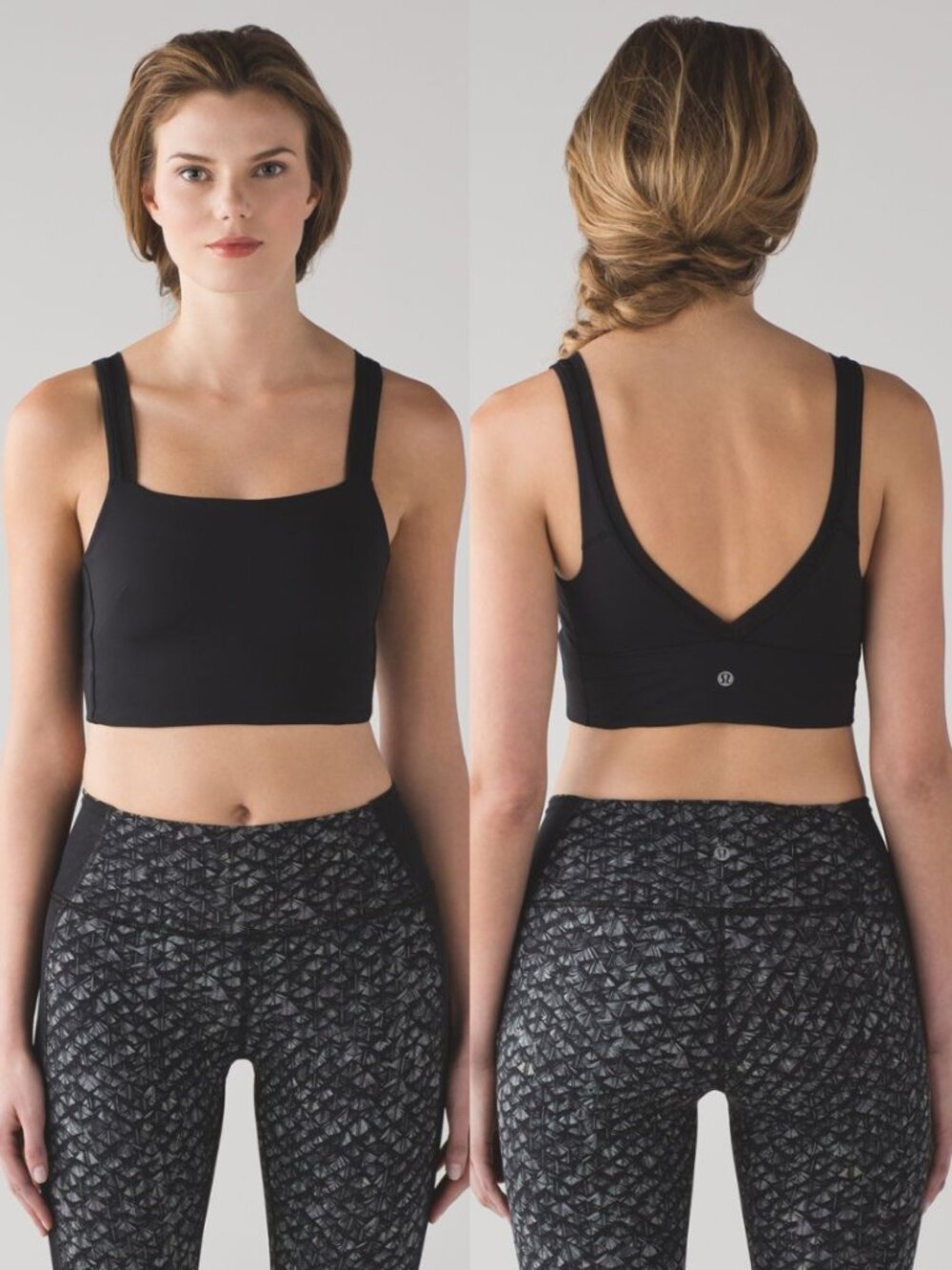 Lululemon Black Luxtreme Mesh Trim Featherlight Bra